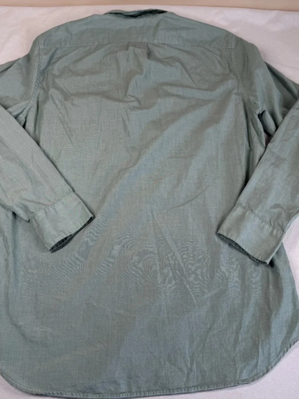 J. Crew Men's Button Up Long Sleeve 100% Cotton Shirt Size Medium - Green